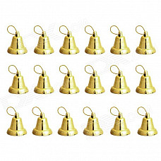 Christmas Tree Decorative Bells - Golden (18 PCS)