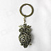 Retro Owl Style Zinc Alloy Keychain - Bronze