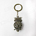 Retro Owl Style Zinc Alloy Keychain - Bronze