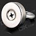 D30mm Pick Up Magnet w/ Hook - Silver