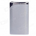 6471 Fashionable Business Green Flame Butane Lighter - Silver