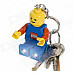 Genuine LEGO® Minifigurine LED keychain light