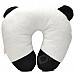 Cute Panda U-Style Car Travel Neck Head Cushion Pillow - White + Black