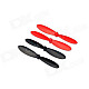 Hubsan H107-A35 Rotor BR for H107C R/C Quadcopter - Red+Black (4PCS)