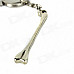 Zinc Alloy Dog Bone Keychain - Silver