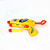 Manual Launch Outdoor Indoor Sponge Ball Gun Toy for Kids w/ 3-Sponge Cartridges - Yellow