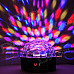 XL-10 Voice Remote Control 24W 6 x LED RGB Crystal Ball Disco DJ Stage Light - Black (AC 90~270V)