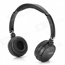 T1000 Folding Bluetooth v2.1 + EDR Stereo Bass Headphones w/ TF / Microphone / FM - Black