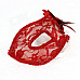 Party Lace Flower Women's Mask - Red