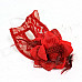 Party Lace Flower Women's Mask - Red