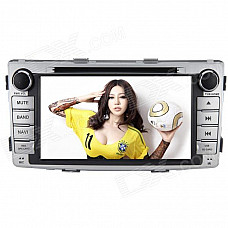 Joyous J-8621MX 6.95 Inch Car Radio w/ DVD, GPS, Bluetooth, AUX for Toyota HILUX(2012) - Silver
