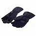 MADBIKE MD015# Stylish Waterproof Warm Full Finger Motorcycle Racing Gloves - Black (Pair / Size-L)