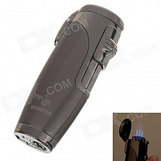 5350 High Quality Alloy Butane Jet Torch Cigar Lighter - Black Ice