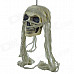 SYVIO JC Toys 72008 7-Color Lighting Skull Decorative Props w/ Khaki Headcarf for Halloween Holiday