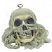 SYVIO JC Toys 72008 7-Color Lighting Skull Decorative Props w/ Khaki Headcarf for Halloween Holiday