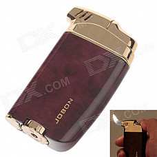 6651 JOBON High Quality Mini Zinc Alloy Butane Tobacco Pipe Lighter - Deep Red+Golden