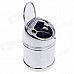 Stylish Creative Zinc Alloy Spring Lid Ashtray - Silver