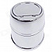 Stylish Creative Zinc Alloy Spring Lid Ashtray - Silver