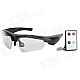 0-9 720P 5MP 170' Wide Angle CMOS Outdoor Sports Glasses Camera + RC for Skiing / Cycling - Black