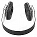 AT-BT803 Bluetooth v3.0 + EDR Stereo Headphones w/ Microphone - Black + White