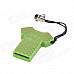 T-Shirt Shaped USB 2.0 MicroSD / TF Memory Card Reader - Green