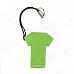 T-Shirt Shaped USB 2.0 MicroSD / TF Memory Card Reader - Green