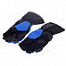 MADBIKE Stylish Waterproof Warm Full Finger Motorcycle Racing Gloves - Black + Blue (Pair / Size-L)