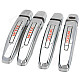 Protective Electroplating ABS Car Door Handle Covers Set for Chevrolet Cruze - Silver + Red