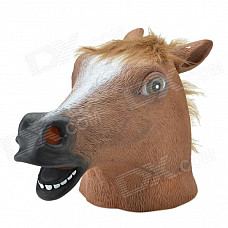 SYVIO Horse Style Mask - Brown + Black + White