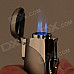 5350 High Quality Aluminum Alloy Butane Jet Torch Cigar Lighter - Silver