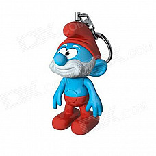 Genuine The Smurf LED Lighted Keychain - Papa