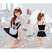 Maid Role Women's Play Costumes - Black + White (Free Size)