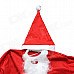 Adult Santa Claus Role Playing Suit - Red + White (Free Size)