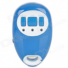 201 Mini SIRF3 GPRS / GSM Position Tracker w/ Strap - Blue + White (EU 100~240V)