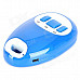 201 Mini SIRF3 GPRS / GSM Position Tracker w/ Strap - Blue + White (EU 100~240V)