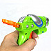 Manual Launch Outdoor Indoor Sponge Ball Gun Toy for Kids w/ 3-Sponge Cartridges -Multicolored:Green