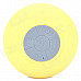 Waterproof Bluetooth V3.0+EDR Speaker w/ Silicone Suction Cup for Iphone + More - Yellow + Grey