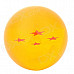 Q76-4 Four Stars Resin Acrylic Ball Toy - Orange
