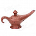 Novel Fun Magic Lamp Shaped Zinc Alloy Butane Gas Lighter - Brown