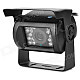Waterproof CMOS Wide Angle Bus / Truck Rearview Camera w/ 18-LED - Black