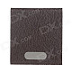 Stylish PU Leather + Aluminum Alloy Portable Cigarette Case / Card Holder - Brown (Holds 14 PCS)