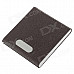 Stylish PU Leather + Aluminum Alloy Portable Cigarette Case / Card Holder - Brown (Holds 14 PCS)