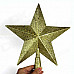 Star Style Christmas Top Tree Decorative Pendant - Golden