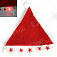 Stunning 5-LED Red Light Christmas Hat- Red + White (2 x LR44)