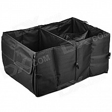 Convenient Portable Folding Car Trunk Storage Organizer Case Bag - Black