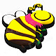 4.5 x 4cm Bee Cute Cartoon Magnets Rubber Stickers