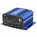 1.4" LED 4 x 25W Motorcycle Amplifier w/ MP3 / USB / TF / AUX / FM - Black + Blue
