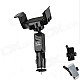 Multifunctional Short Car Holder Bracket + Single USB Output Car Charger for Smartphone - Black