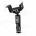 Multifunctional Short Car Holder Bracket + Single USB Output Car Charger for Smartphone - Black