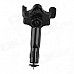 Multifunctional Short Car Holder Bracket + Single USB Output Car Charger for Smartphone - Black